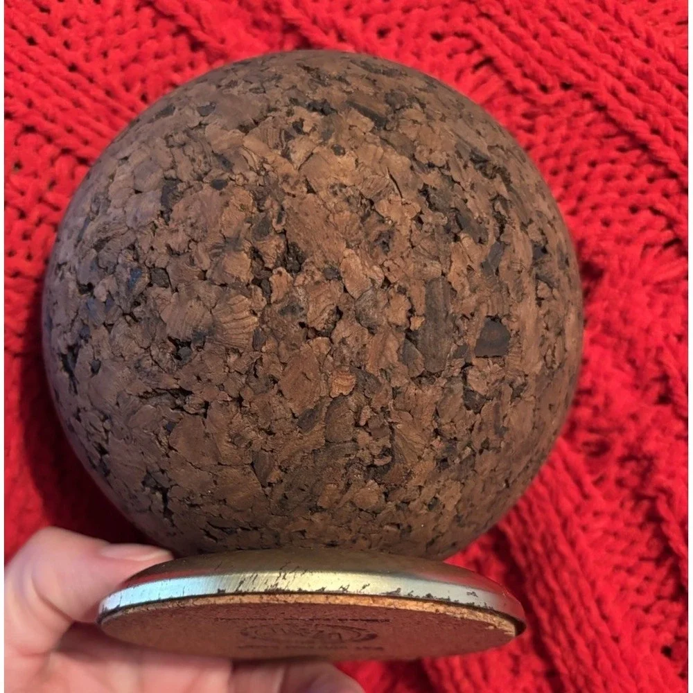Vintage PAT Bulletin Ball, 1970s Retro Ketcham & McDougall, Roseland NJ, Cork
